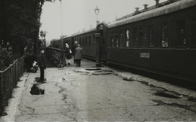Scene at Railroad Stations Between Moscow and Leningrad