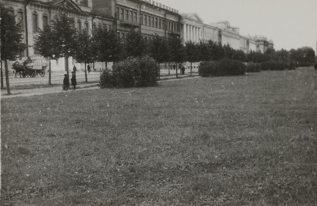 View of street from park, Leningrad