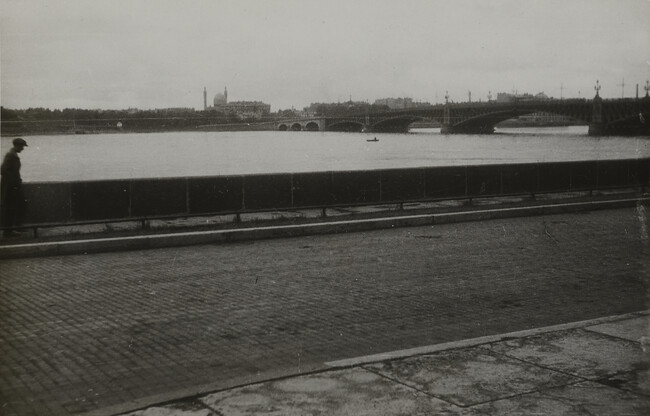 View of river from the street, Leningrad
