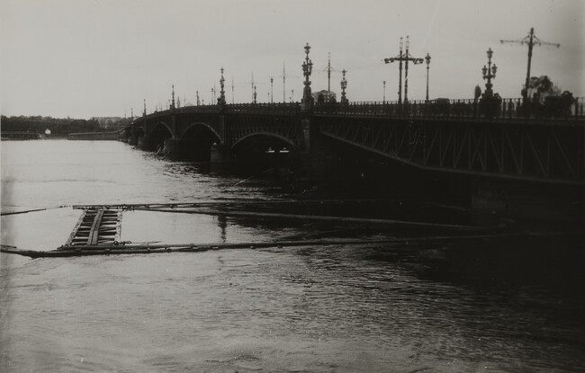 River scene with bridge, Leningrad