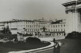 In front of Kazan Cathedral, Leningrad