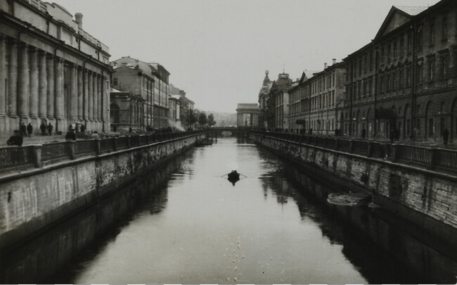 Canal leading from Church of the Resurrection to the old Nevsky Prospect, Leningrad