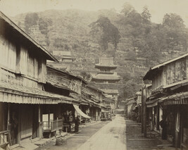 Temple Street, Native Town, Nagasaki, from the Photograph Album (Yokohama, Japan)