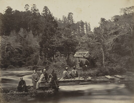 Garden & House of the High Priest of Fusi-yama at Omia, from the Photograph Album (Yokohama, Japan)