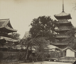 Temple of Asaxa - Yedo, from the Photograph Album (Yokohama, Japan)