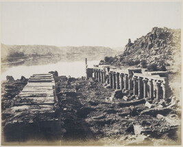 General View Taken from Point I on the Roof Terrace of the First Pylon Island of File (Philae)