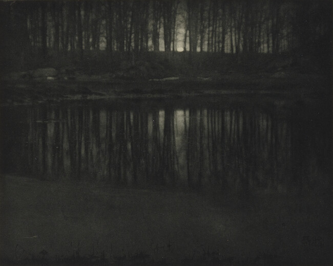 The Pond - Moonrise, plate 23 in the book Steichen