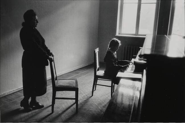 Piano Lesson / Odessa, 1957; from the portfolio Photographs:  Elliott Erwitt