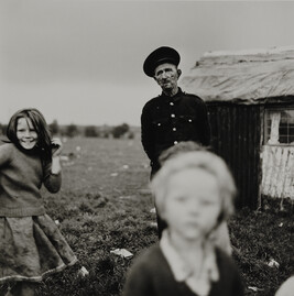 Chimney Sweep and Children, Ireland, from the portfolio Alen MacWeeney