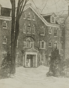 Dartmouth scrapbook, number 8 of 17: Wheeler Hall in Winter