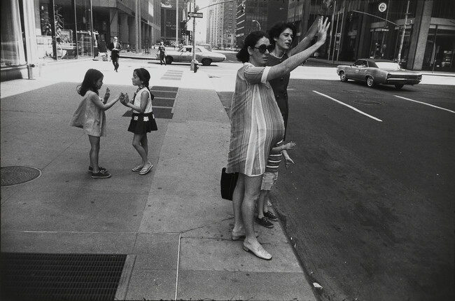 Pregnant Woman Hailing a Cab, 1969 (NYC), number 1, from the portfolio Women Are Beautiful