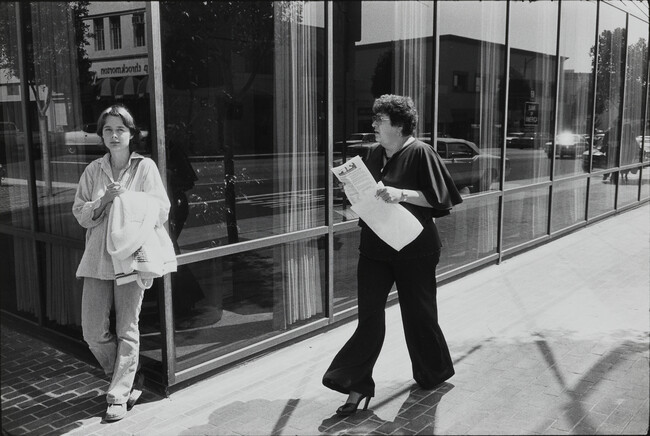 Women Outside Glass Windows, 1979 (Beverly Hills, CA), number 15, from the portfolio Women Are Beautiful