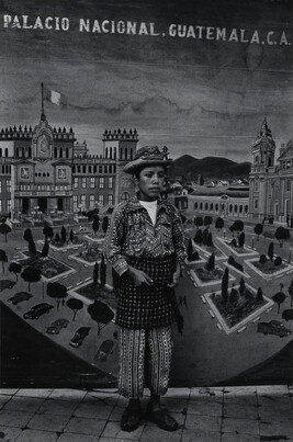 Country Boy in Front of National Palace Backdrop, Solola, number 11, from the portfolio, Itinerant...