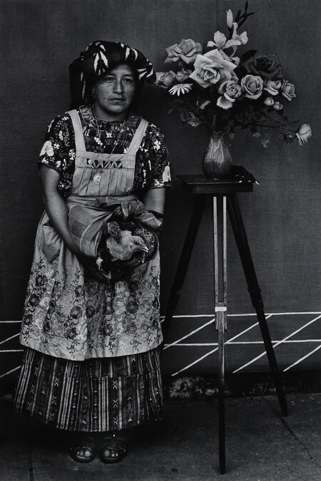 Portrait with Chickens, Momostenango, number 12, from the portfolio, Itinerant Images of Guatemala