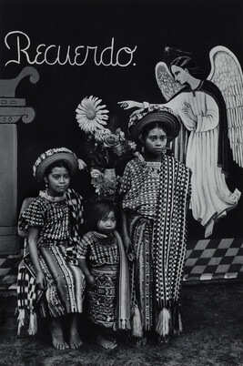 Three Sisters with Painted Angel, Santiage Atitlan, number 27, from the portfolio, Itinerant Images of...