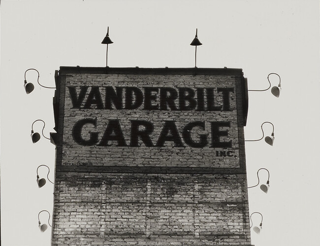 Vanderbilt Garage:  from the portfolio Twenty-two Little Contact Prints from 1920-1929 Negatives