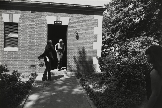 Two Women / Restroom, number 5, from the portfolio Garry Winogrand