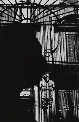 1981 (Silhouette before Grill and Building Facade) number 11 of 15; from the portfolio Chiaroscuro