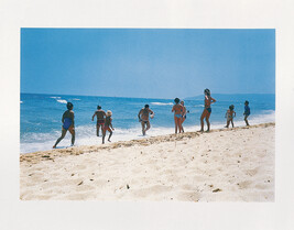 Untitled (Ten people standing along shoreline), number 6 of 16, from the portfolio St. Tropez