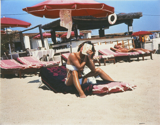 Untitled (Seated female in white with mirror), number 7 of 16; from the portfolio St. Tropez