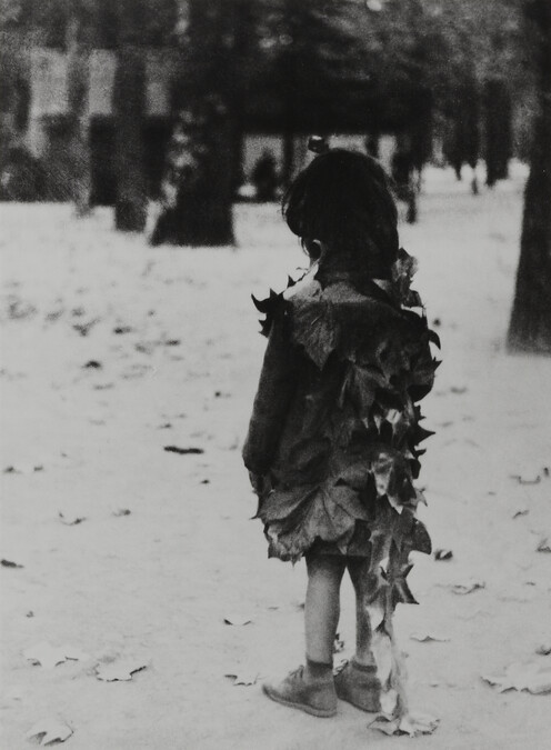 Petite fille aux feuilles mortes, Paris (Little girl with dead leaves, Paris), number 1 of 15, from the portfolio Edouard Boubat