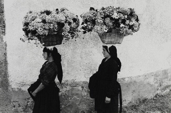 Femmes aux fleurs, Portugal (Women with Flowers, Portugal), number 6 of 15, from the portfolio Edourd Boubat
