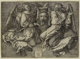 Sudarium Held by Two Angels