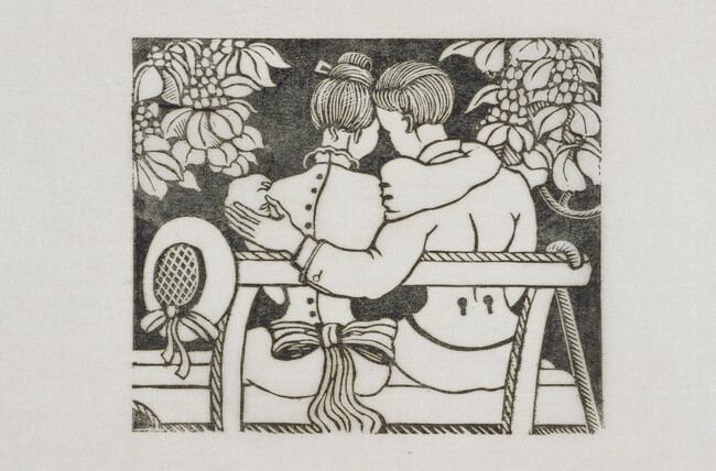 Untitled (Man and Woman on a Park Bench)