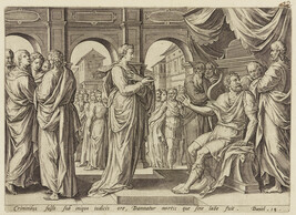 The Elders Accusing Susanna of Adultery ; Susanna before the Judges, plate 2 from the set 