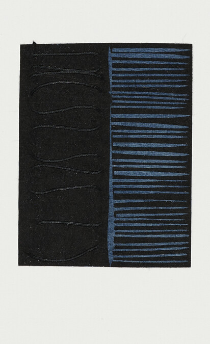 Untitled, 2003 (blue and black)