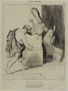 Hercule Dompté Par L'Amour (Hercules Mastered by Love), plate 25 from the series Histoire Ancienne...