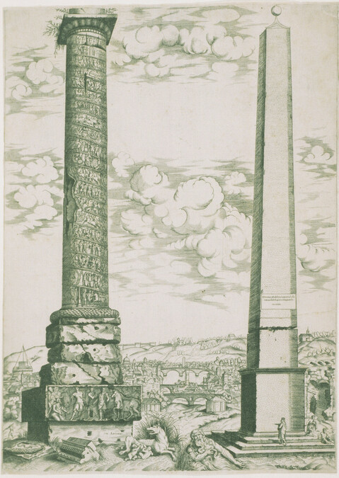 Column of Antoniunus and a Roman Obelisk