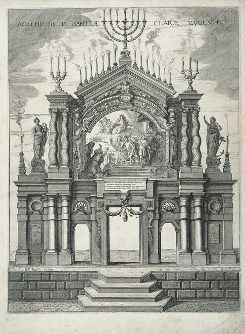 Triumphal Arch: Philip IV Appoints Ferdinand Governor of the Netherlands (Central Panel of the Stage in Memory of Isabella Clare Eugenia, Deceased Spanish Regent)