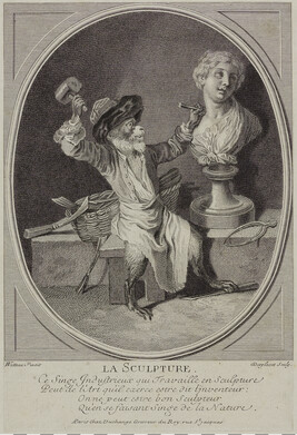 La Sculpture (Sculpture), plate 169 from Jean de Jullienne's L'OŒuvre d'Antoine Watteau (The Works of...