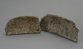 Weathered steatite (soapstone) pot fragments (2)