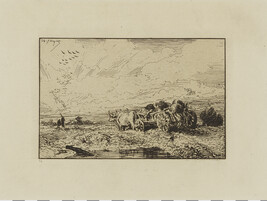 Landscape with Oxen Drawing a Cart