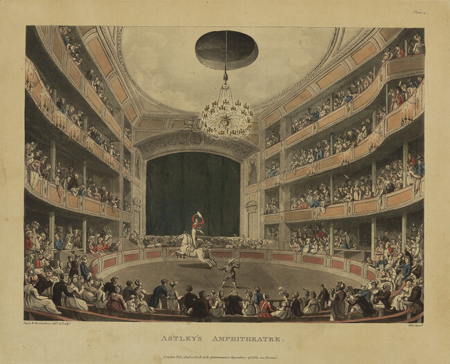 Astley's Amphitheatre, from The Microcosm of London or London in Miniature