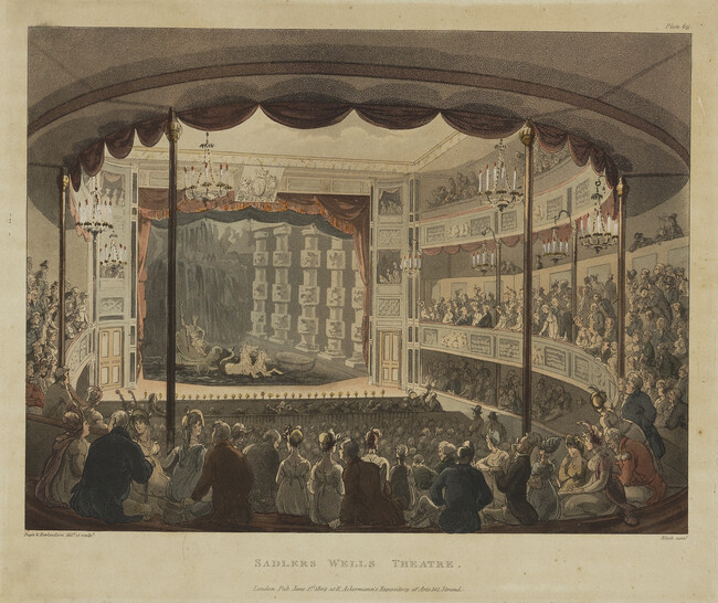 Sadler's Wells Theatre, from The Microcosm of London or London in Miniature