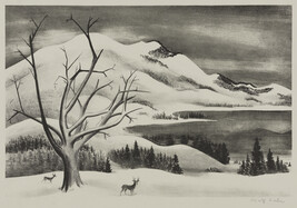 Deer and Snow Mountain ; Winter Solitude