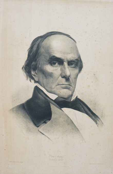 Daniel Webster (head and shoulders) with quotation 