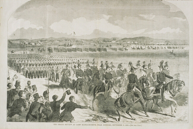 The Grand Review at Camp Massachusetts, Near Concord, September 9, 1859