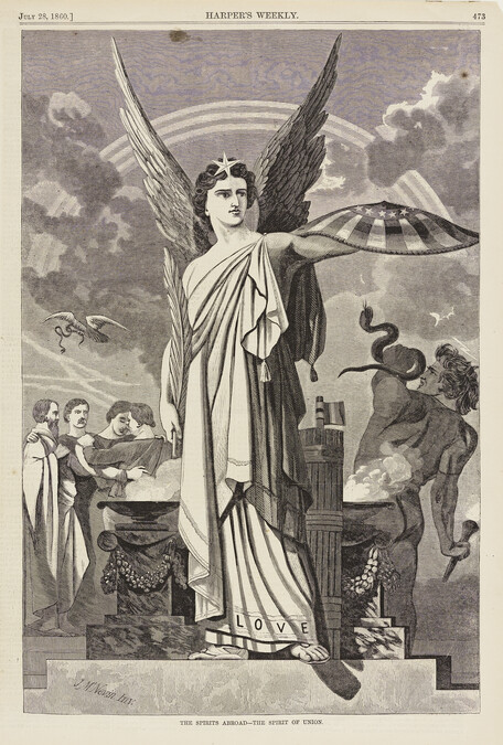 The Spirits Abroad - The Spirit of Union, from Harper's Weekly, July 28, 1860