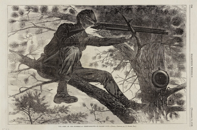 Army of the Potomac--A Sharpshooter on Picket Duty