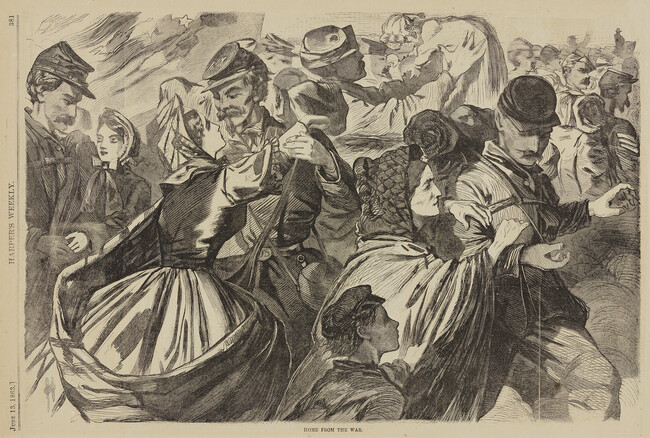 Home from the War, from Harper's Weekly, June 13, 1863