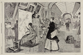 Art Students and Copyists in the Louvre Gallery, Paris