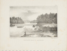 Holyoke's Falls in Montaque, plate 11 from the Final Report on the Geology of Massachusetts, Vol. I. by...
