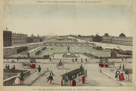 Vue des Rives de la Seine Prise du Pont Neuf à Paris (View of the Banks of the Seine and Pont Neuf in...