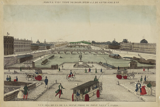 Vue des Rives de la Seine Prise du Pont Neuf à Paris (View of the Banks of the Seine and Pont Neuf in Paris)