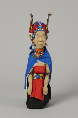 Beaded Doll Depicting a Married Woman's Clothing