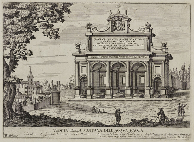 Veduta della Fontana dell'Acqua Paola (View of the Fountain of Paul V)